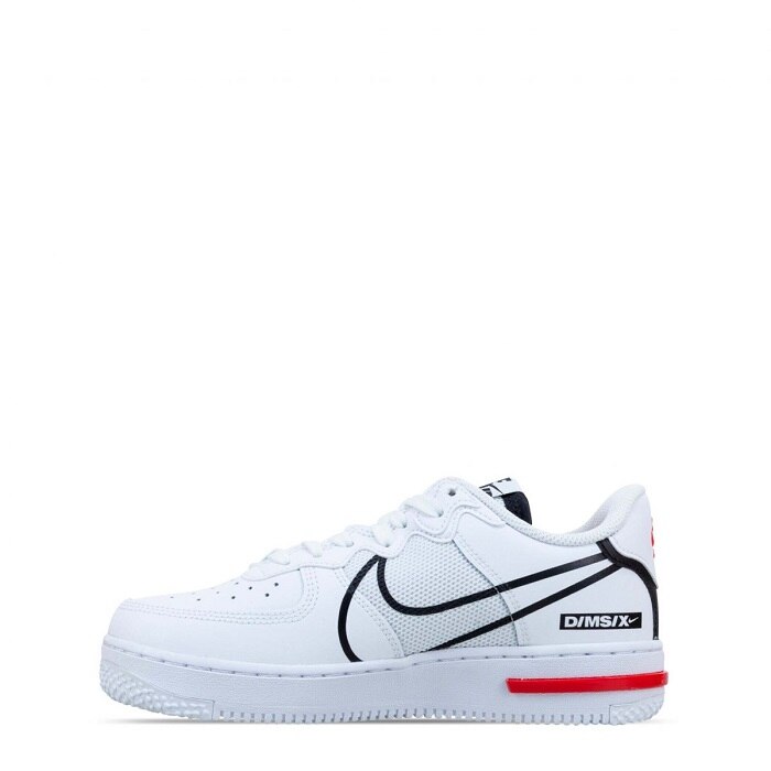 TENIS NIKE AIR FORCE 1 BLANCO CON AZUL Y ROJO CD6960 100