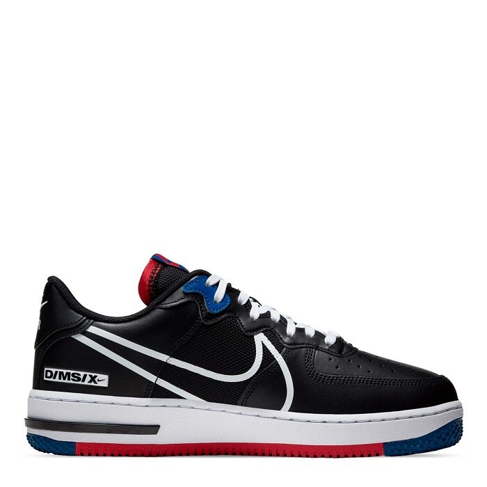 TENIS NIKE AIR FORCE 1 NEGRO CON ROJO Y AZUL CT1020 001