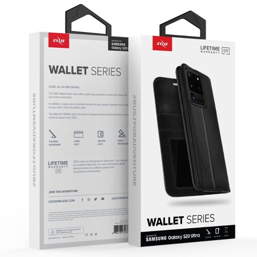 Funda Zizo Piel Wallet Series Galaxy S20 Ultra