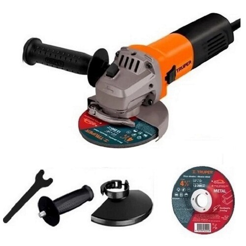 ESMERILADORA ANGULAR PROFESIONAL  PULIDORA 700 W TRUPER ESMA-4-1/2A12 de 60Hz 127V 