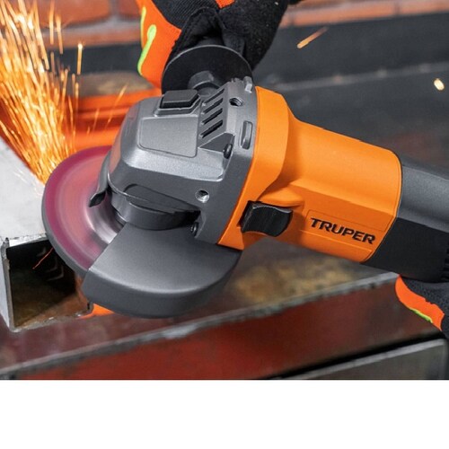 ESMERILADORA ANGULAR PROFESIONAL  PULIDORA 700 W TRUPER ESMA-4-1/2A12 de 60Hz 127V 