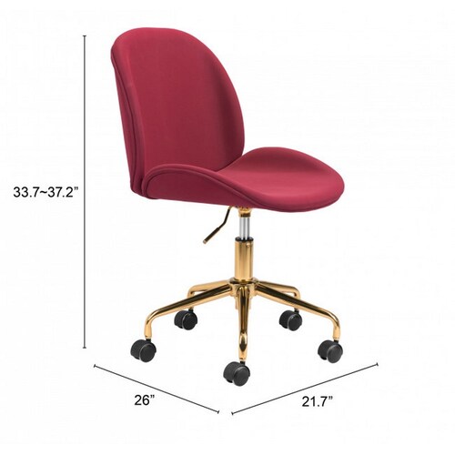 Silla de Oficina Miles Rojo - Kessa