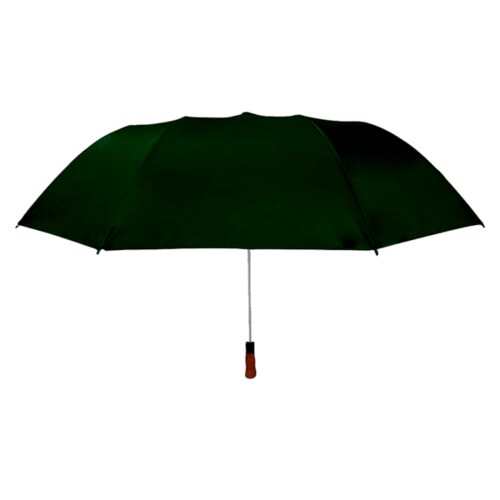 Paraguas Portátil Verde Semiautomático Tipo Macana Liso Filtro UV