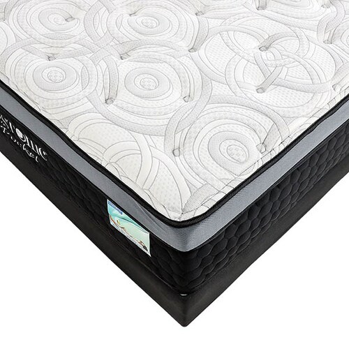 Juego De Box Y Colchon Black Pocket Restonic - Individual.