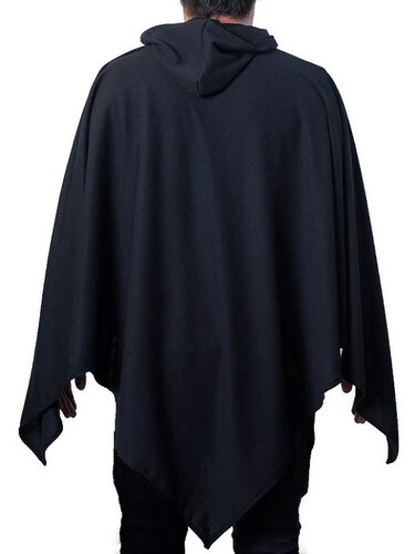 Poncho Con Gorro + Sueter Largo Cardigan (Combo 2 piezas) Gabán Combo Con Sueter, 