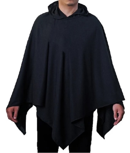 Poncho Con Gorro + Sueter Largo Cardigan (Combo 2 piezas) Gabán Combo Con Sueter, 