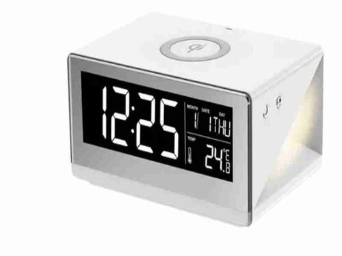Reloj Despertador Sheffield Cargador Inalámbrico Luz Lateral