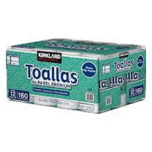 Toalla Desechable, Kirkland Signature 12 rollos