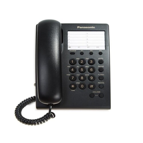Teléfono Alámbrico Panasonic KXTS550-MEB Negro 