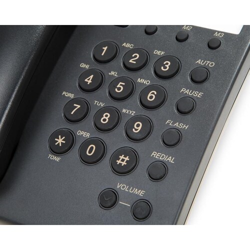 Teléfono Alámbrico Panasonic KXTS550-MEB Negro 