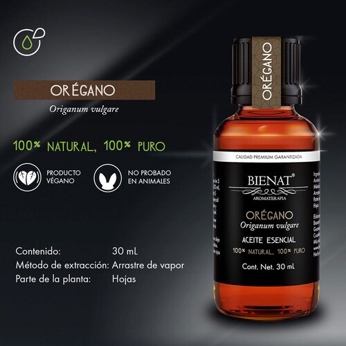 Bienat Aromaterapia Aceite Esencial de Orégano 30 mL