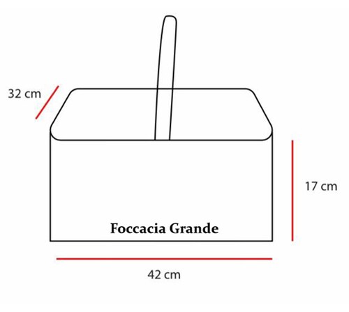 Canasta para picnic focaccia grande