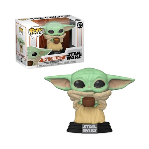 Funko Pop Figura Acción Star Wars The Child With Cup 378