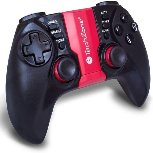 Control Gamer TECHZONE TZ18BTC01, Negro, Inalámbrico