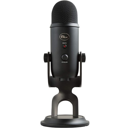 Micrófono Profesional Blue Yeti Multipatrón Negro USB Grabación Streaming 988-000100