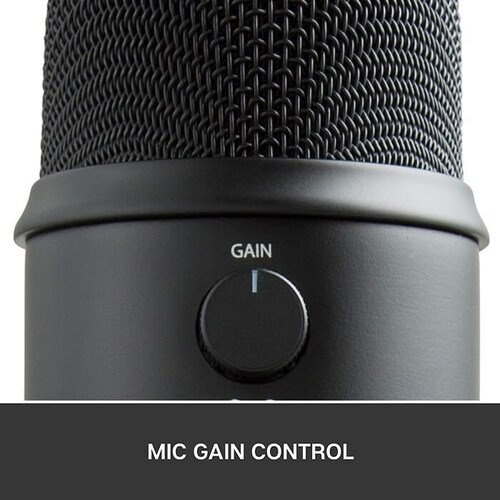 Micrófono Profesional Blue Yeti Multipatrón Negro USB Grabación Streaming 988-000100