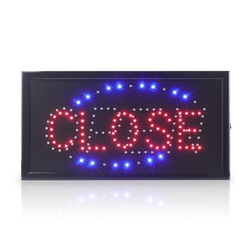 Letrero Luminoso Anuncio Open/Close Led Colgante 48x25
