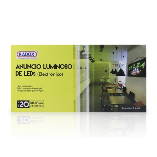 Letrero Luminoso Anuncio Open/Close Led Colgante 48x25