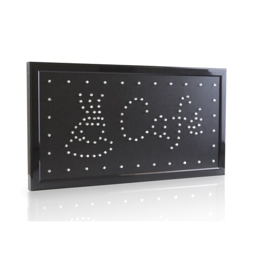 Letrero Luminoso Anuncio Café Led Colgante 48x25 Cm
