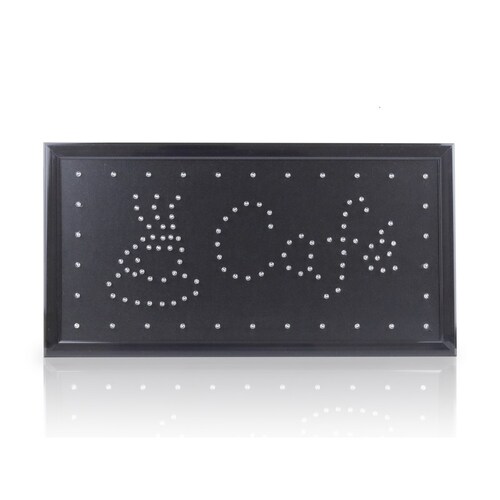 Letrero Luminoso Anuncio Café Led Colgante 48x25 Cm