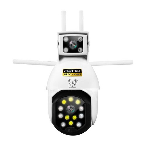 Cámara Doble Lente Domo Ip Wifi Exterior Robótica FullHD 