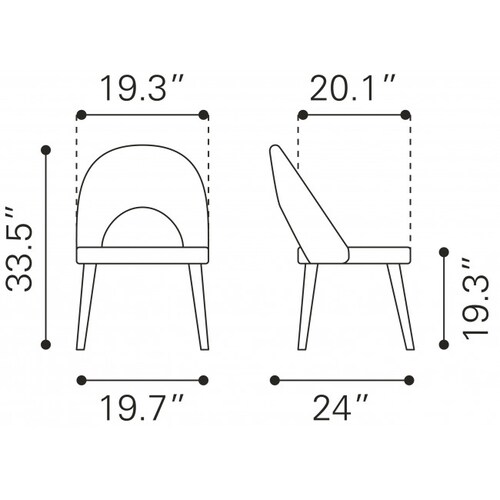 Silla de Comedor Miami Gris - Kessa.