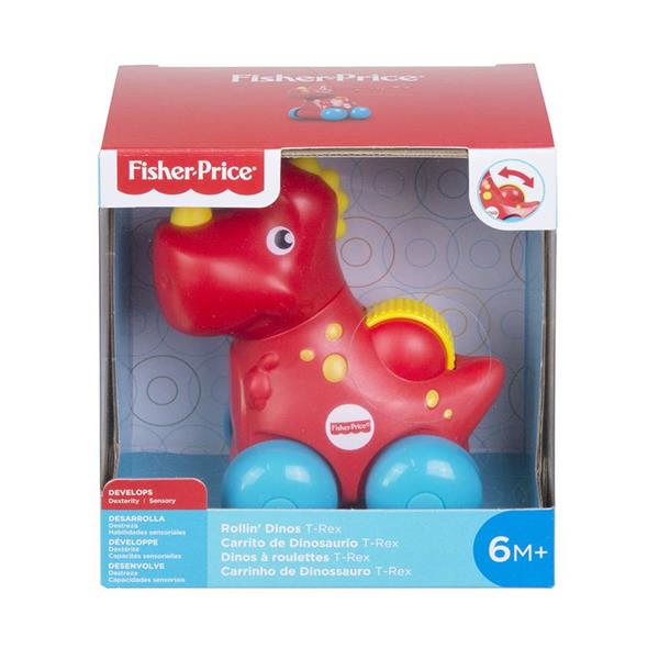 Fisher Price Carrito de Dinosaurio T Rex Rojo