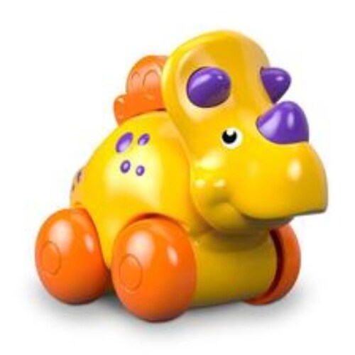 Fisher-Price Carrito de Dinosaurio Triceratops Amarillo