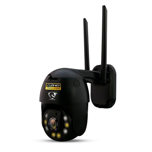 CAMARA WIFI IP 1080P SEGURIDAD VIGILANCIA EXTERIOR ROTATIVA RASTREO DE MOVIMIENTO