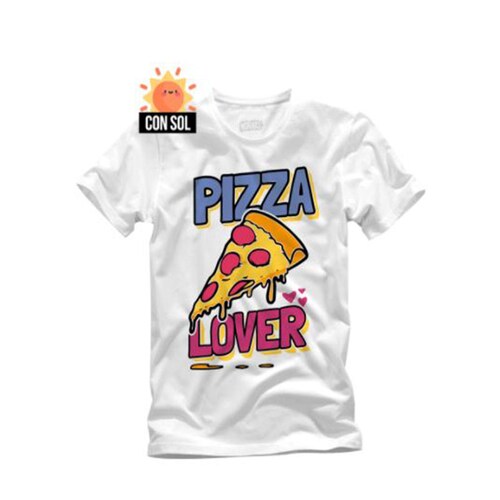 Playera Que Cambia De Color Pizza Hombre Grande