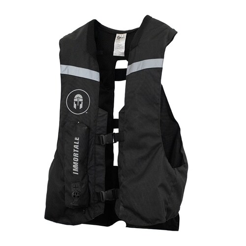 CHALECO AIRBAG AIRVEST IMMORTALE CON REFLEJANTE CO2 PARA MOTOCICLISTA 