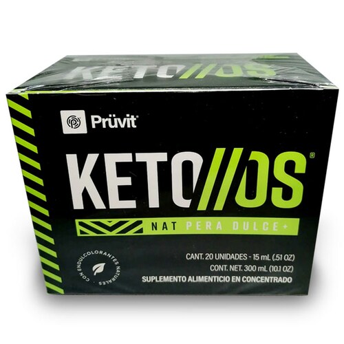 Pack de 5 Cetonas Exógenas KETO//os Con cafeína, Sabor pera dulce.