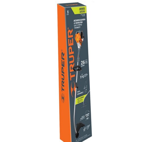 DESBROZADORA A GASOLINA TRUPER 26CC 17" MOSCO PARA CORTAR PODAR HIERBA PASTOS MALEZA
