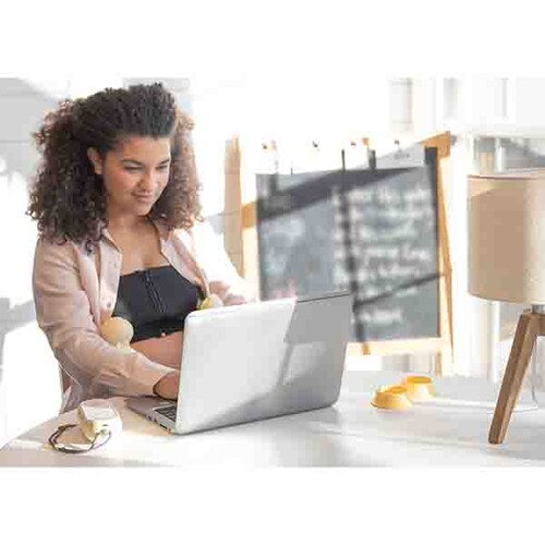 Top Medela para Extracción de Leche con Manos Libres, Brasiere Color Negro- Talla M