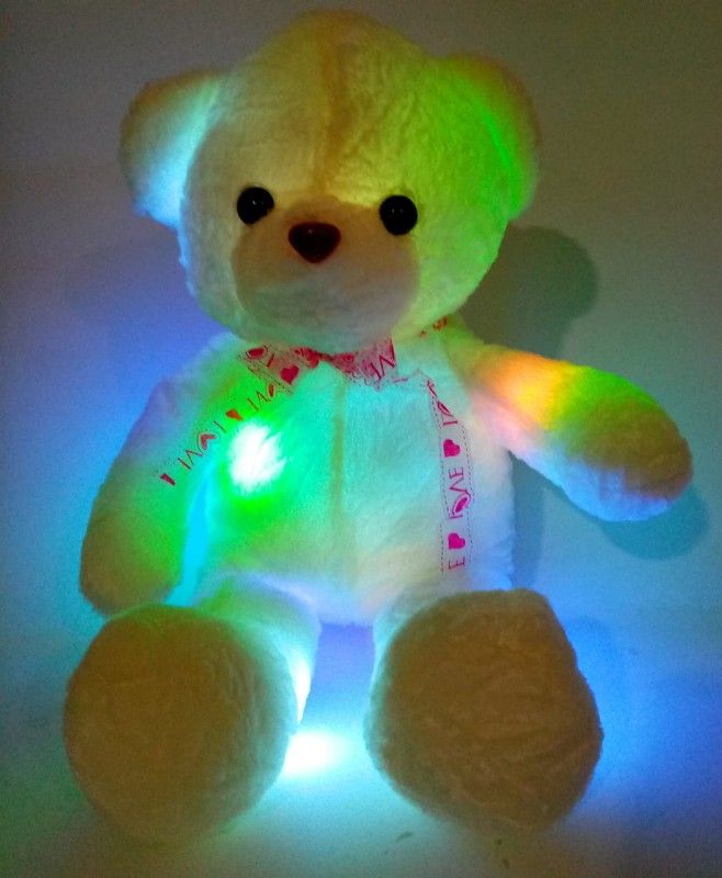 Oso de peluche TECK TECK con luces led multicolor de noche para ninos pequenos novias cumpleanos