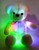 Oso de peluche TECK TECK con luces led multicolor de noche para niños pequeños, novias, cumpleaños.