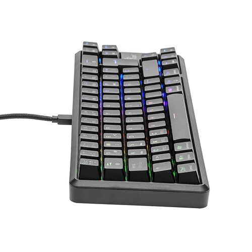 TECLADO GAMER YEYIAN YTM-28209R AKIL S3500 MECANIC SWITCH ROJO RGB