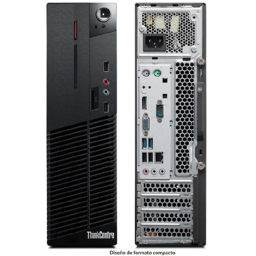 CPU Lenovo ThinkCentre M83p SFF- Intel Core i7 4ta generación - 8 GB RAM- 500GB Disco duro Windows 10 Pro- Equipo Clase A, Reacondicionado