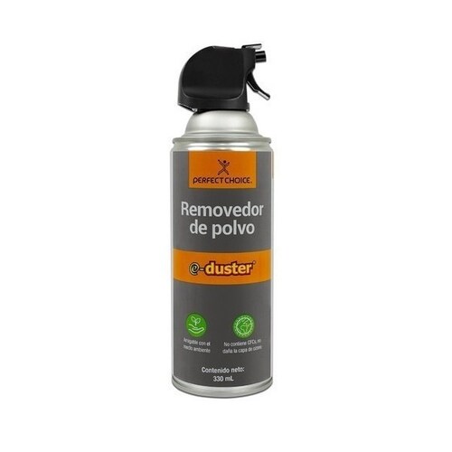 AIRE COMPRIMIDO ECOLOGICO E-DUSTER 330ML LIMPIEZA HIGIENE TECLADO PC LAP MOUSE REMOVEDOR POLVO