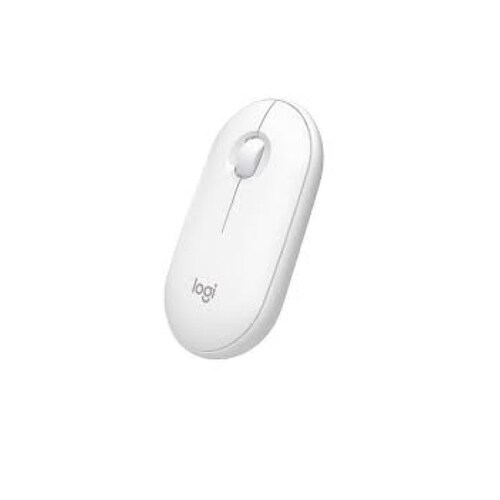 Mouse Logitech Óptico Pebble M350, Inalámbrico, Bluetooth, 1000DPI, Blanco 