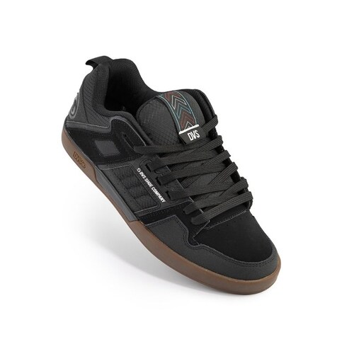 Dvs Comanche 2.0+ 007 Black Reflective Gum Nubuck.