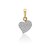 DIJE CORAZÓN MICRO PAVÉ ORO 14K AMARILLO ABBA JOYAS