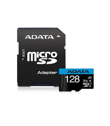 Memoria Micro SDXC 128GB Adata Clase 10 con adaptador..