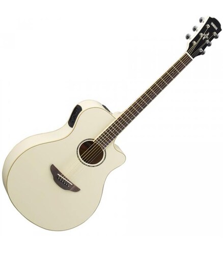 Yamaha APX600 Guitarra Electroacústica Cuerdas de Acero-Vintage White
