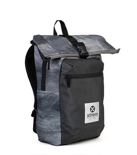 Xtrem Backpack Mochila para Laptop de hasta 15.4 Pulgadas modelo Bikerfold en color Gris ideal para usar con bicicleta