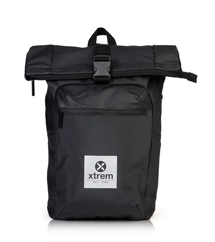 Xtrem Backpack Mochila para Laptop de hasta 15.4 Pulgadas modelo Bikerfold en color Negro ideal para usar con bicicleta