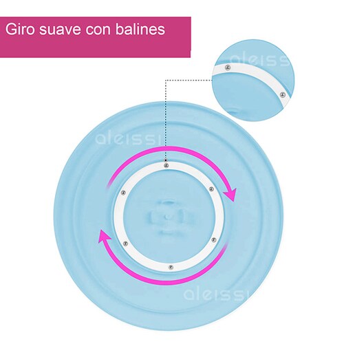 Plato Base Giratorio Con Base Pie 28cm Plastico Torta Reposteria Para  Decorar Tortas Pasteleria Giro 360