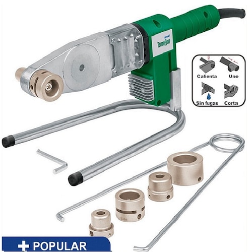 TERMOFUSORA PPR TUBO PLUS TUBERIA  CON DADOS DE 600 W 