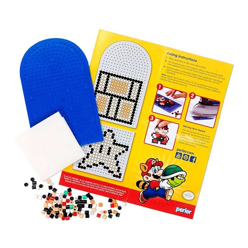 Perler beads cubeta mario bros