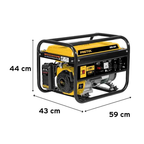 Planta De Luz Movil Generador Eléctrico A Gasolina 2,600 W.